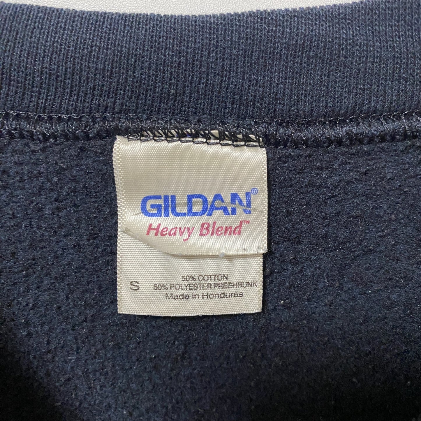 古着 used GILDAN ギルダン 長袖デザインプリントスウェット トレーナー 黒 ブラック Sサイズ