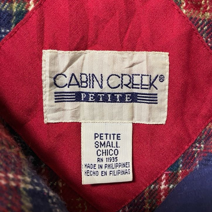 古着 used CABIN CREEK キャビンクリーク 長袖ハイネックブルゾン ビックシルエット 赤 レッド 秋冬服