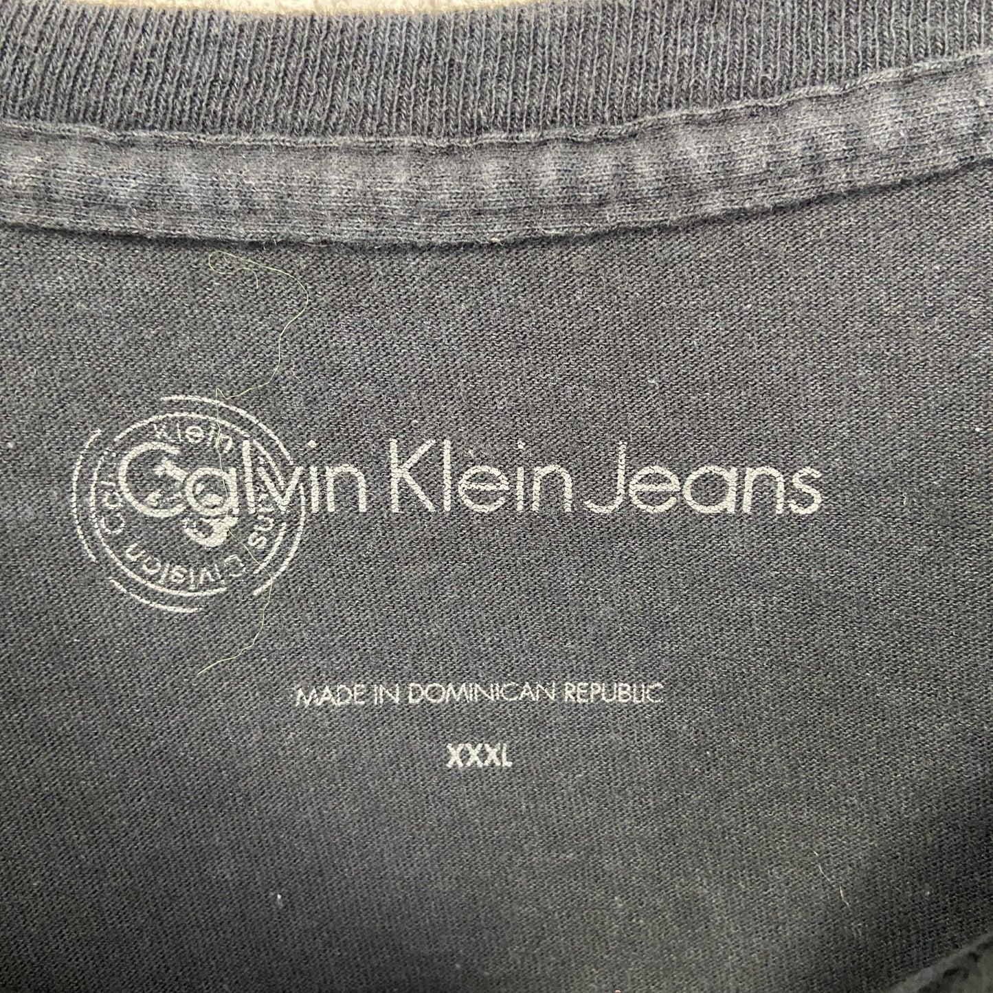 古着 used Calvin Klein カルバンクラインジーンズ 半袖デザインプリントTシャツ ビックシルエット XXXLサイズ