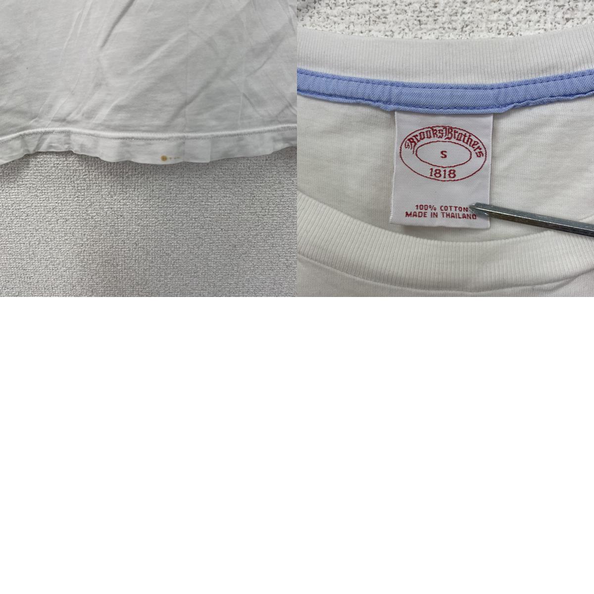 ~00s Brooks Brothers ブルックスブラザーズ 半袖Tシャツ ヴィンテージ 白 ホワイト Sサイズ