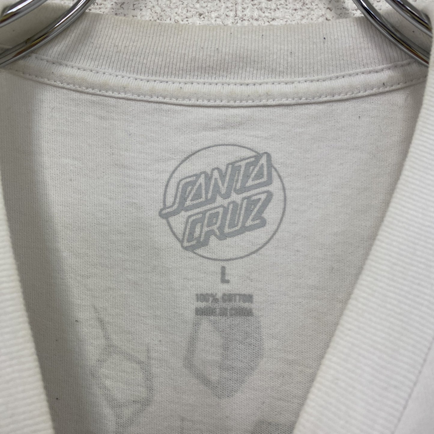 SANTA CRUZ サンタクルーズ 半袖プリントTシャツ 白 ホワイト Lサイズ