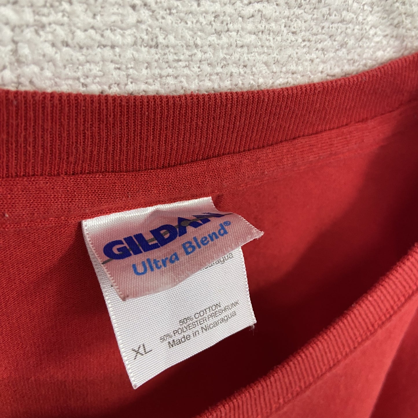GILDAN ギルダン 半袖プリントTシャツ アニマルT 赤 レッド XLサイズ
