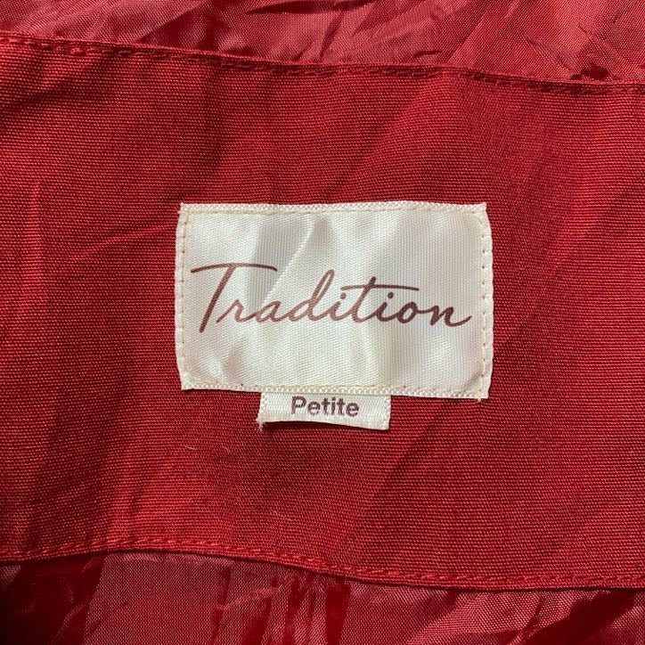古着 used Tradition トラディション 長袖マウンテンパーカー ハイネックジャケット 赤 レッド 秋冬服