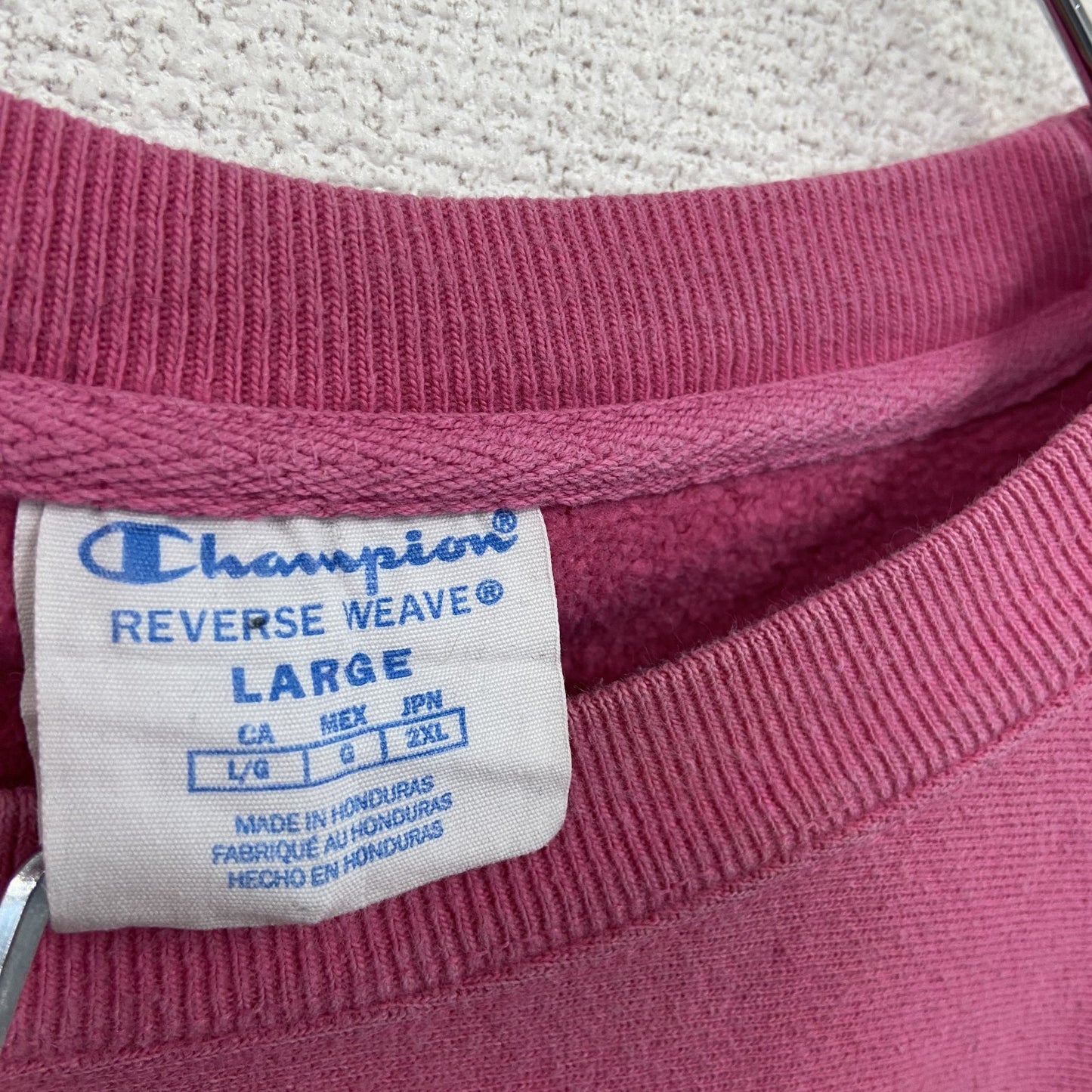 Champion チャンピオン リバースウィーブ スウェット/トレーナー ピンク Lサイズ