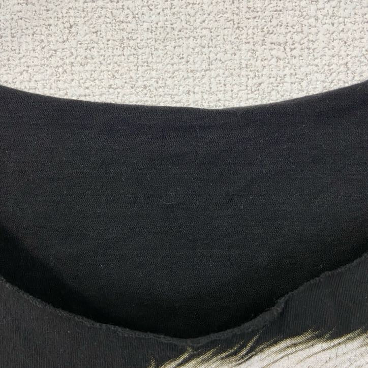 古着 used タンクトップ ノースリーブス WiLD ワシ バイク エンジン モーターサイクル アニマル 黒 ブラック