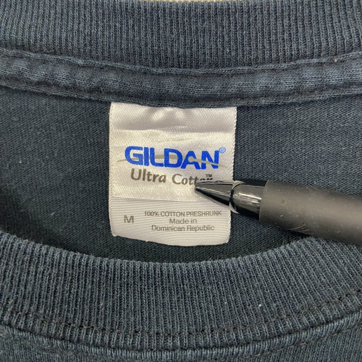 古着 used GILDAN ギルダン 半袖プリントデザインTシャツ クルーネック WE ARE TECH 黒 ブラック Mサイズ