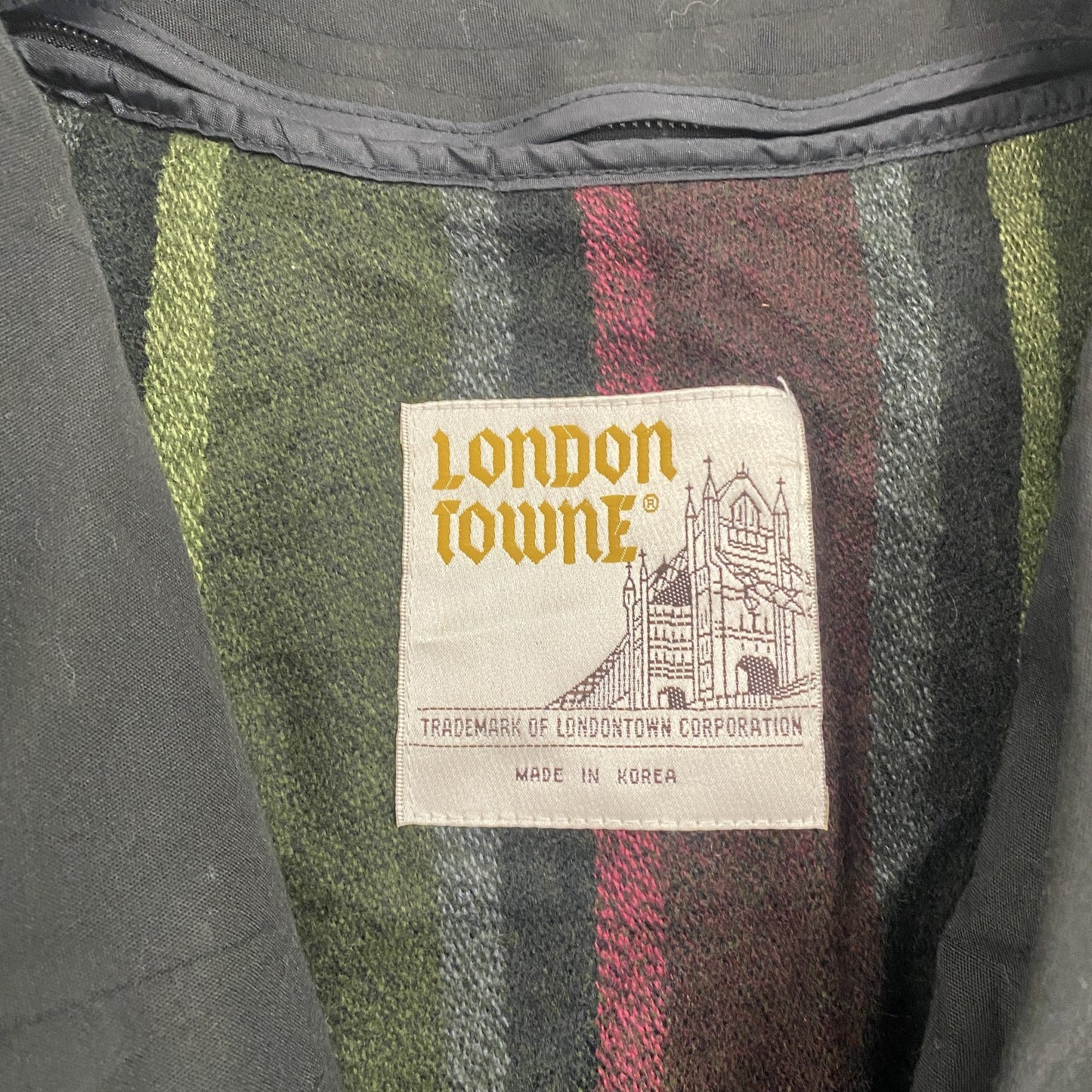LONDON FOG ロンドンフォグ ダブルトレンチコート 黑 ブラック 10サイズ