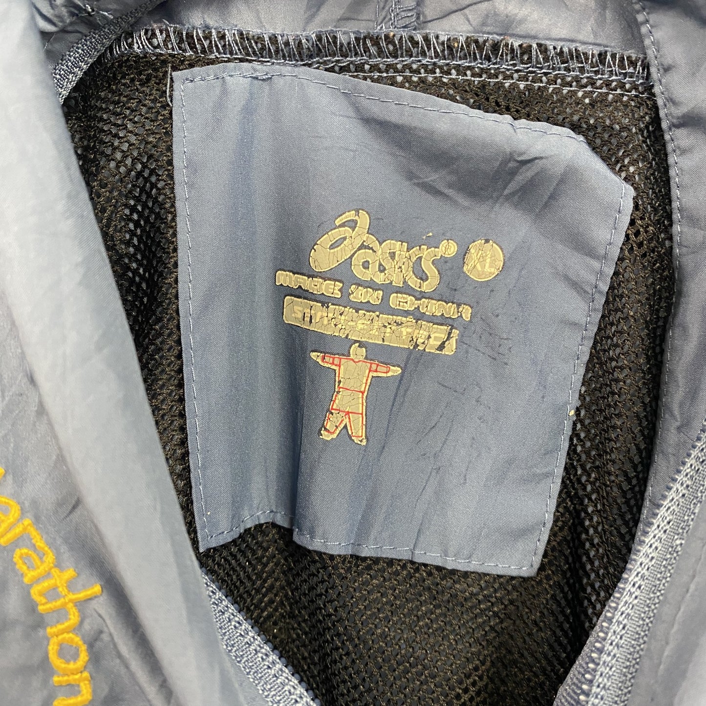asics アシックス フルジップジャケット 水色 ライトブルー XLサイズ