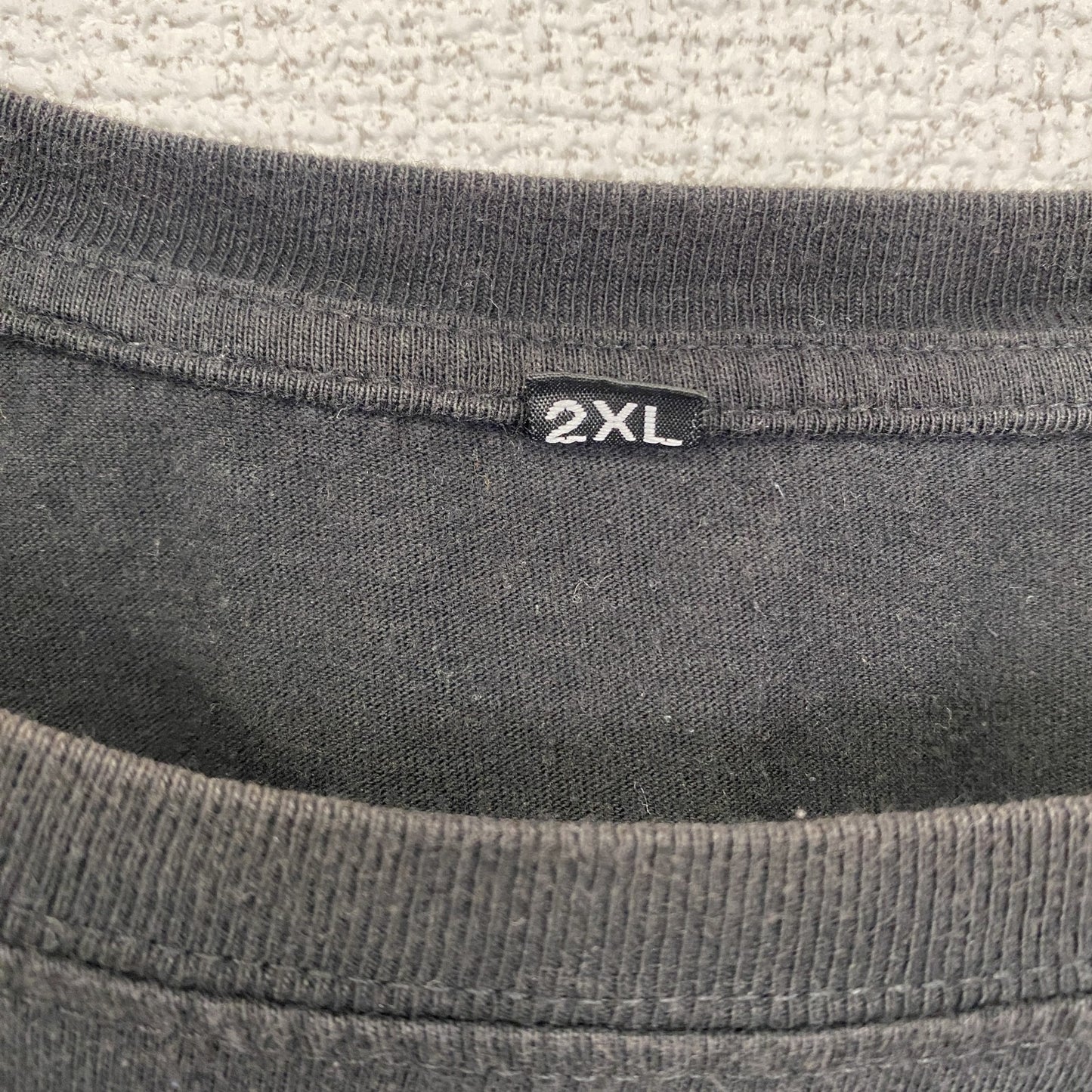 古着 used 半袖プリントTシャツ サムライ samurai クルーネック レトロデザイン 黒 ブラック XXLサイズ