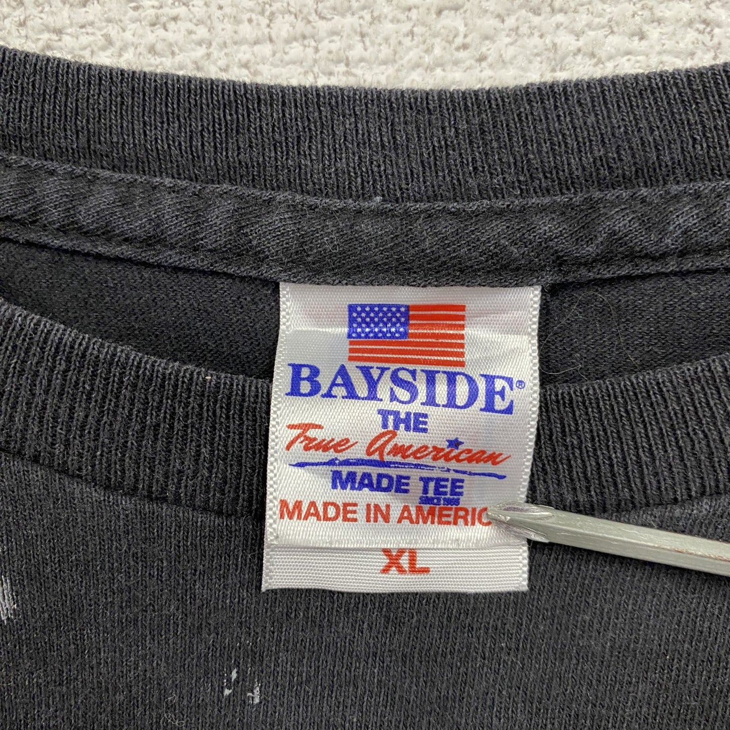 BAYSIDE Snap-on スナップオン 半袖プリント企業Tシャツ フォトT 黒 ブラック XLサイズ