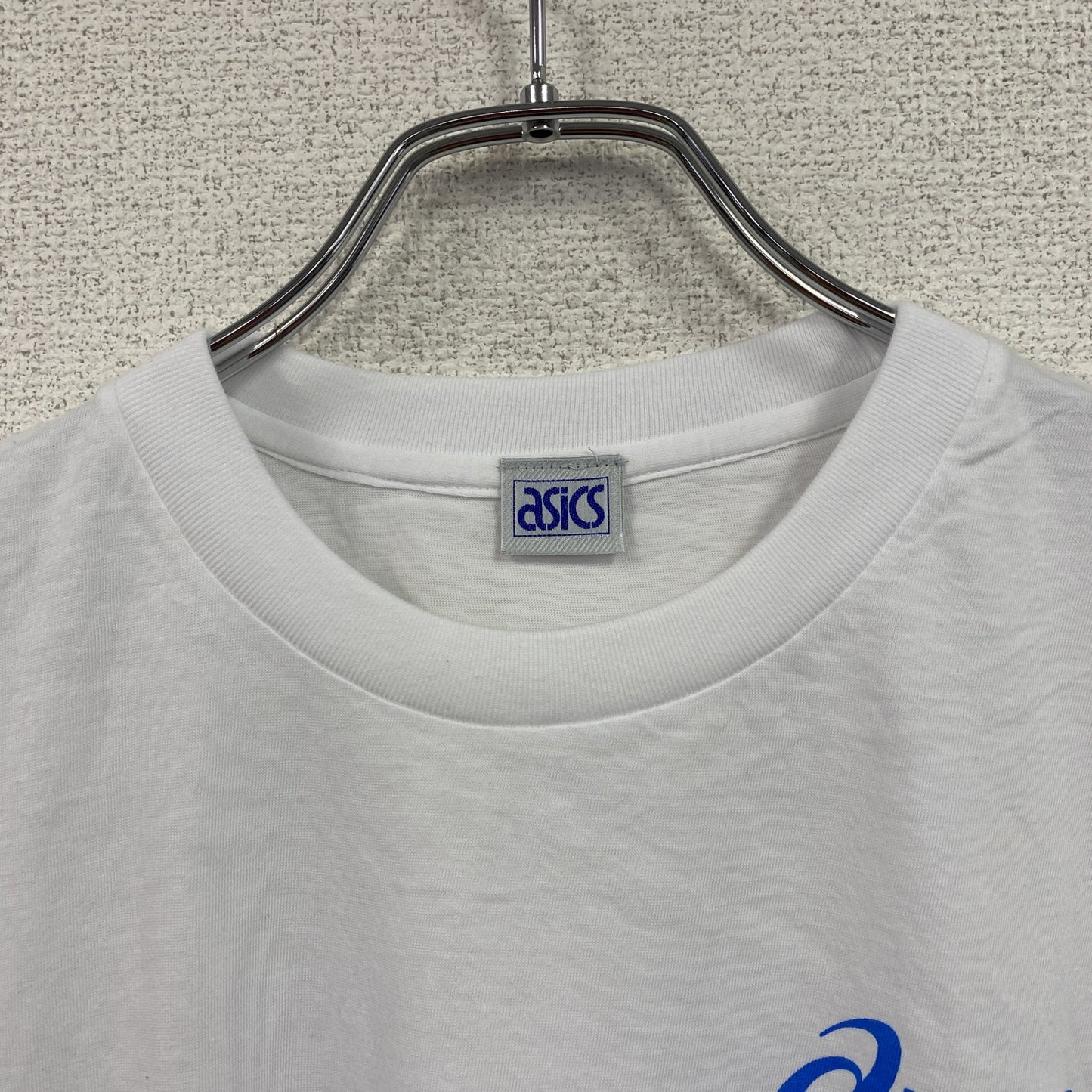 90s asics アシックス 青梅マラソン 半袖プリントTシャツ シングルステッチ ヴィンテージ 白 ホワイト フリーサイズ