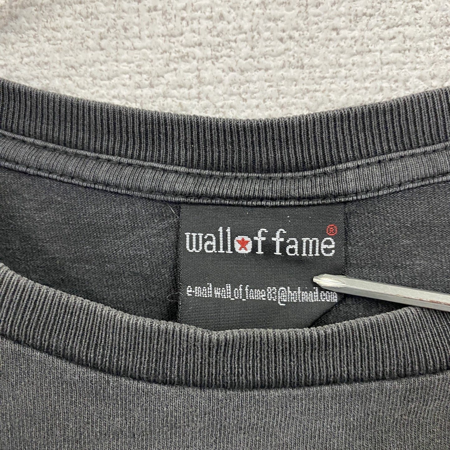 wall of fame カートコバーン 半袖プリントフォトTシャツ 黒 ブラック Lサイズ