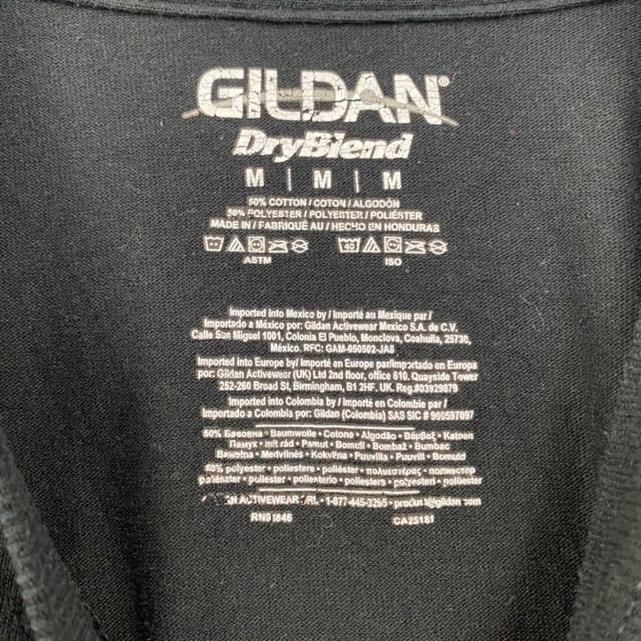 古着 used GILDAN ギルダン 半袖デザインプリントTシャツ アトランタ ジョージア州 黒 ブラック Mサイズ