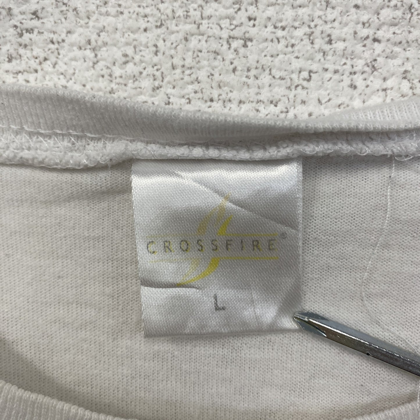 CROSSFIRE 半袖プリントTシャツ ドイツ代表 サッカー 白 ホワイト Lサイズ