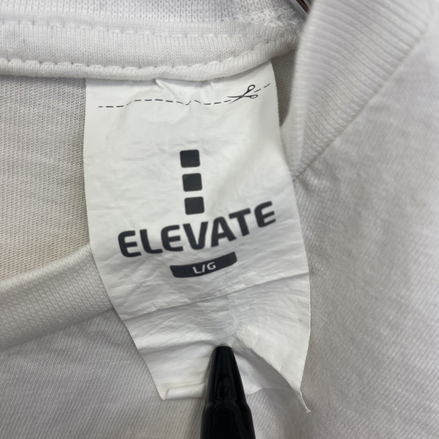 ELEVATE 半袖プリントアニマルTシャツ ペリカン Tuschen ポスター クルーネック 白 ホワイト Lサイズ