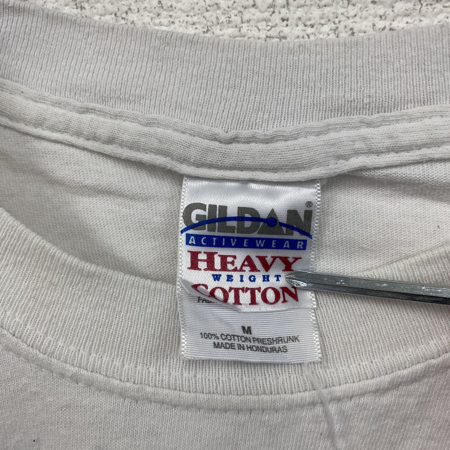 00s GILDAN ギルダン 半袖プリントTシャツ TRIMPELL ヴィンテージ 白 ホワイト Mサイズ