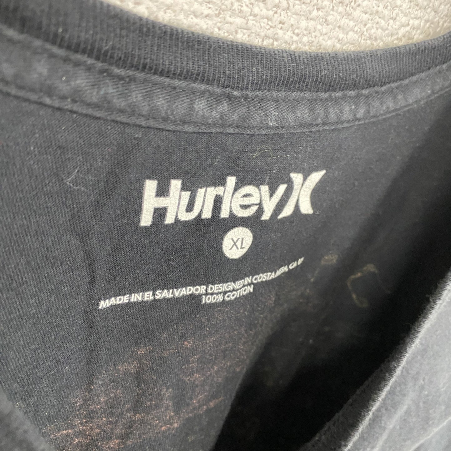 Hurley X ハーレー 長袖Tシャツ/ロンT 黒 ブラック XLサイズ