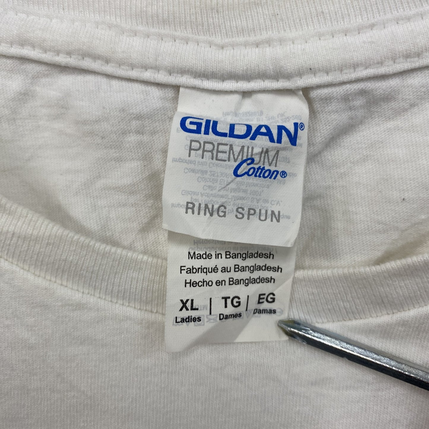 GILDAN ギルダン ジャーヴィスコッカー 半袖プリントTシャツ バンドT 白 ホワイト XLサイズ