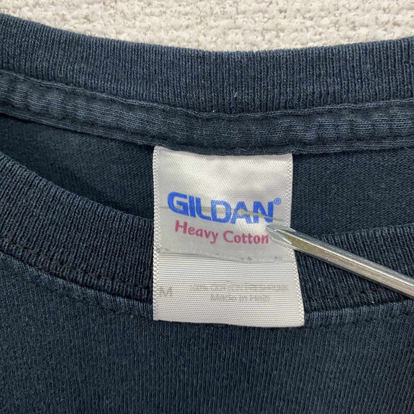 GILDAN ギルダン 半袖プリントTシャツ メッセージT D.A.R.E. 黑 ブラック Mサイズ