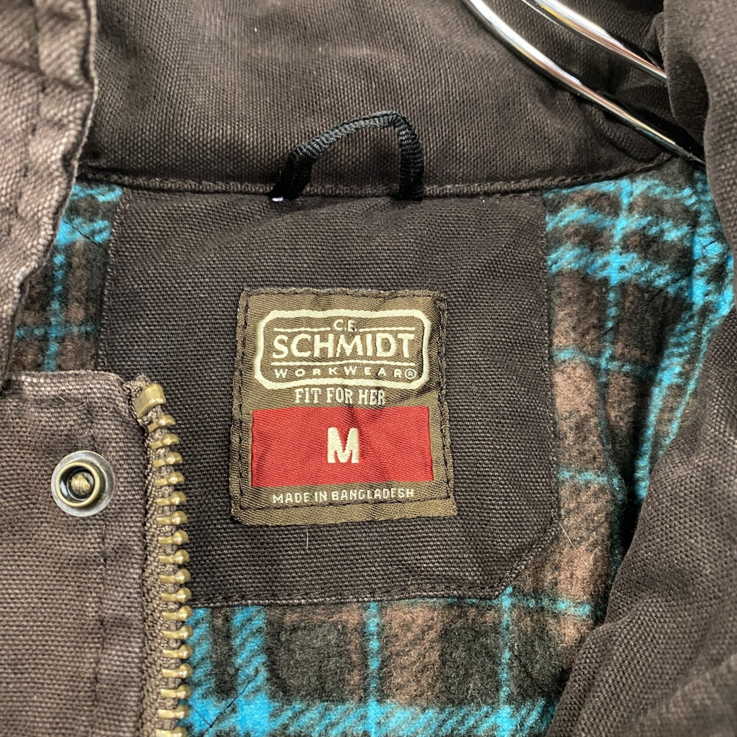 SCHMIDT シュミット フルジップダックジャケット フルジップダックパーカー 茶色 ブラウン Mサイズ