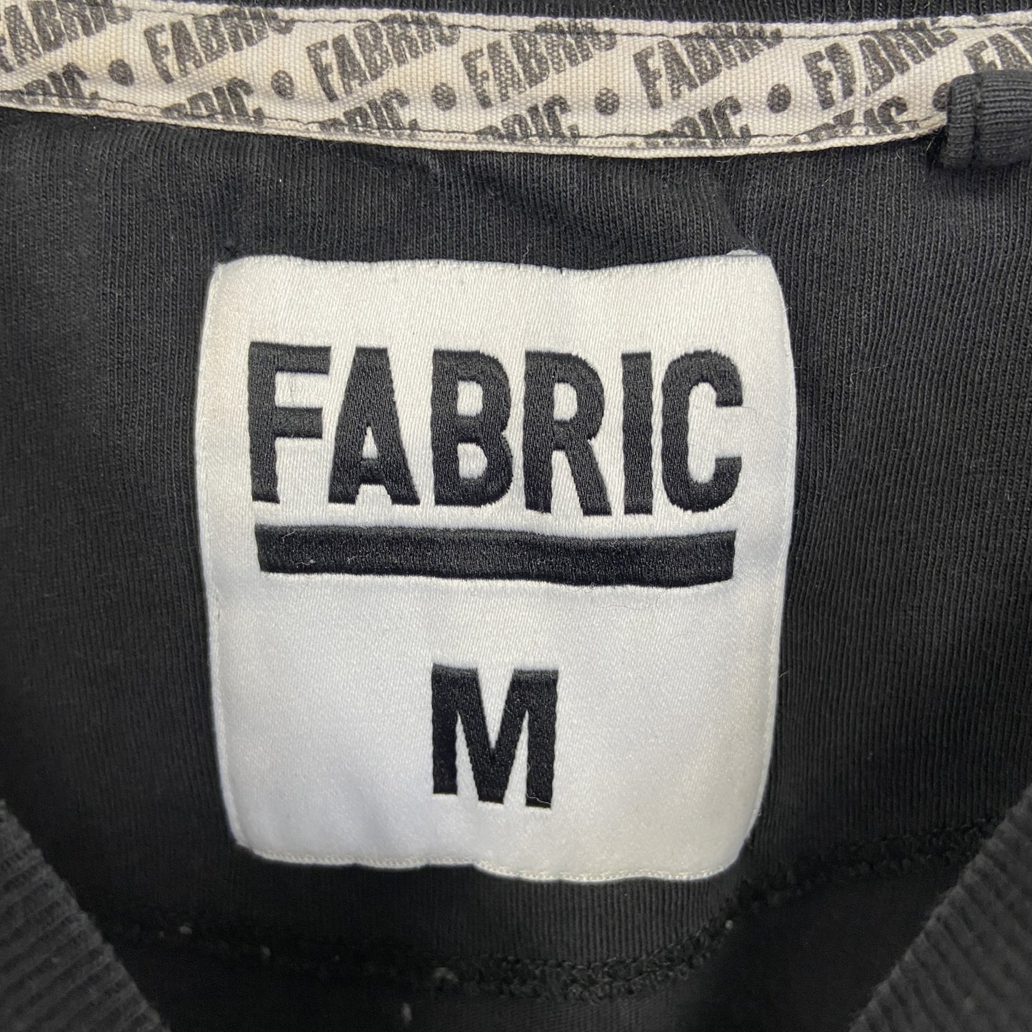 古着 used FABRIC ファブリック 半袖ビッグプリントTシャツ 女性 クルーネック 黒 ブラック レトロ Lサイズ