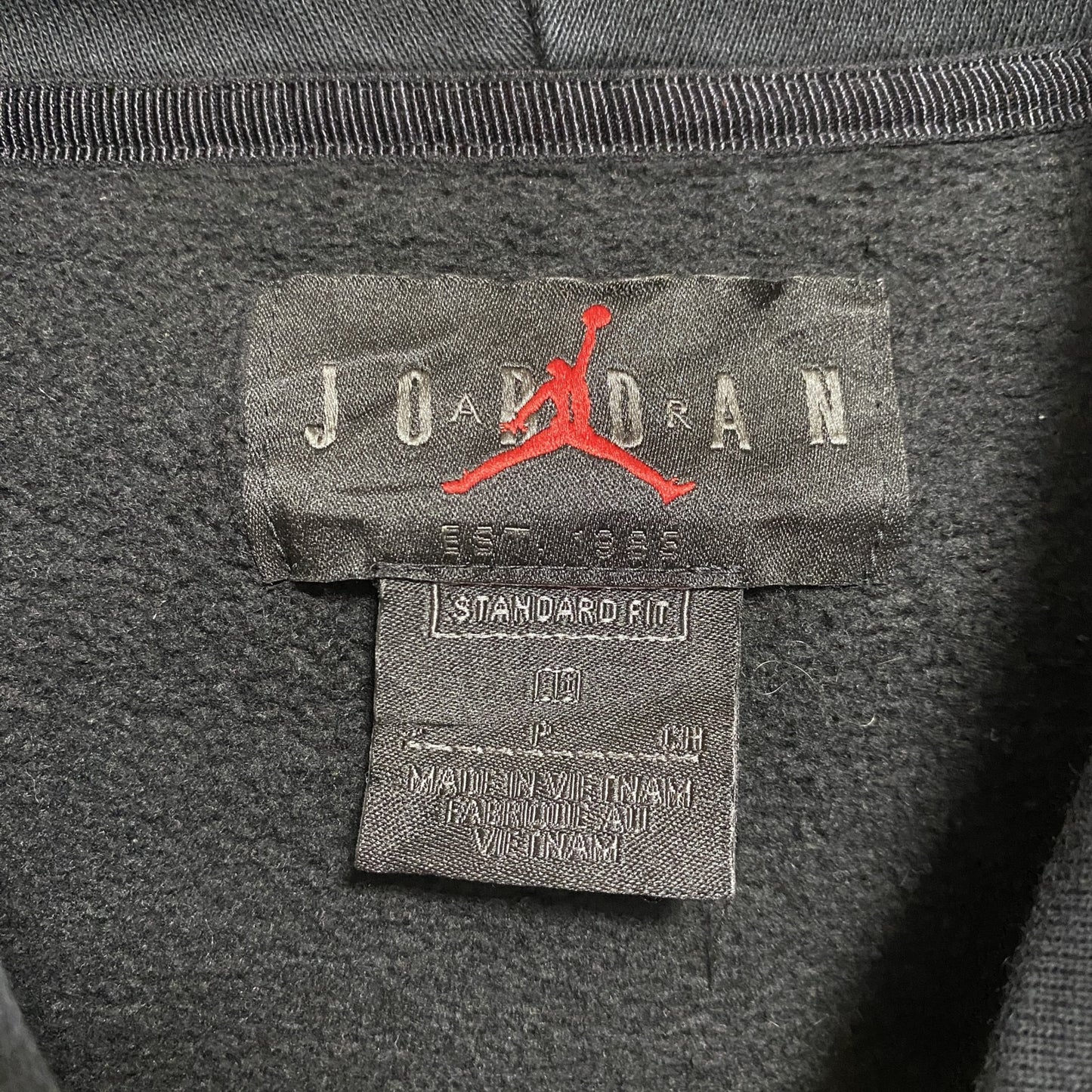 NIKE AIR JORDAN ナイキエアジョーダン スウェットパーカー/フーディ バックプリント スポーツ 黒 Sサイズ