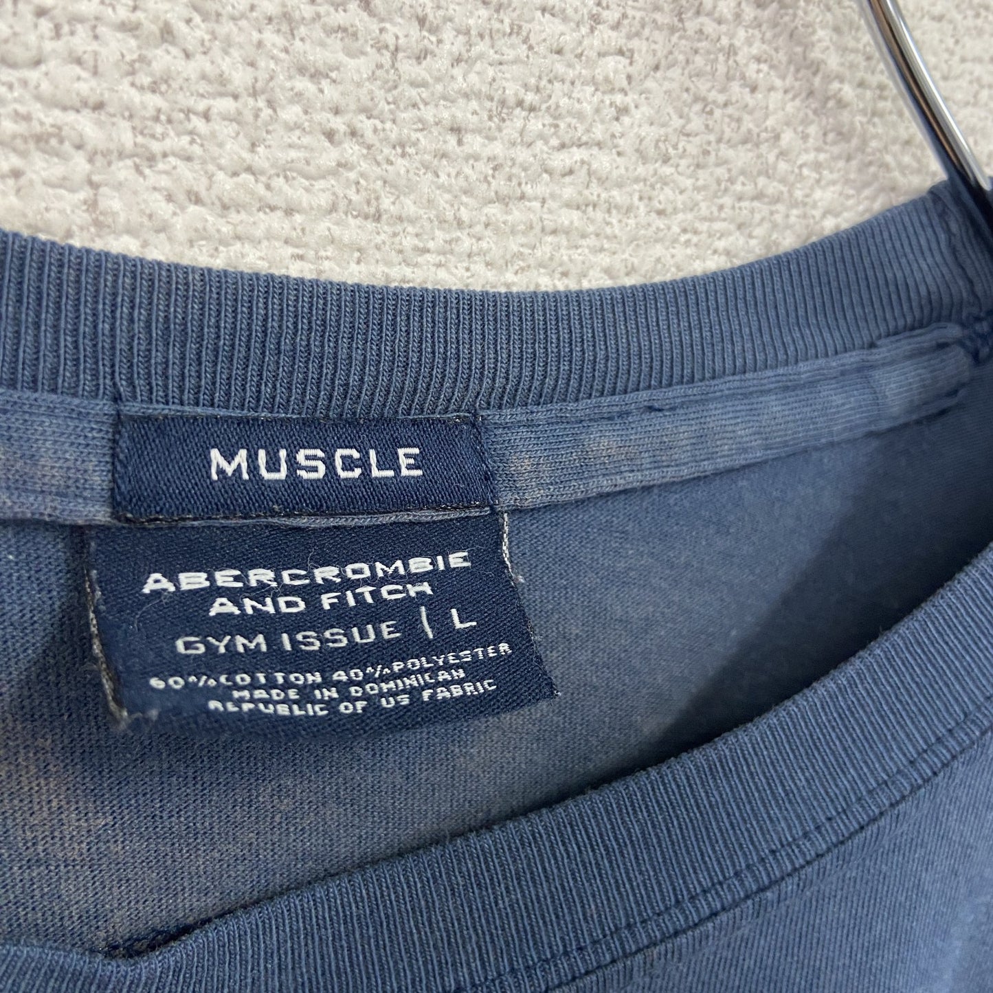 MUSCLE 半袖プリントTシャツ 紺 ネイビー Lサイズ