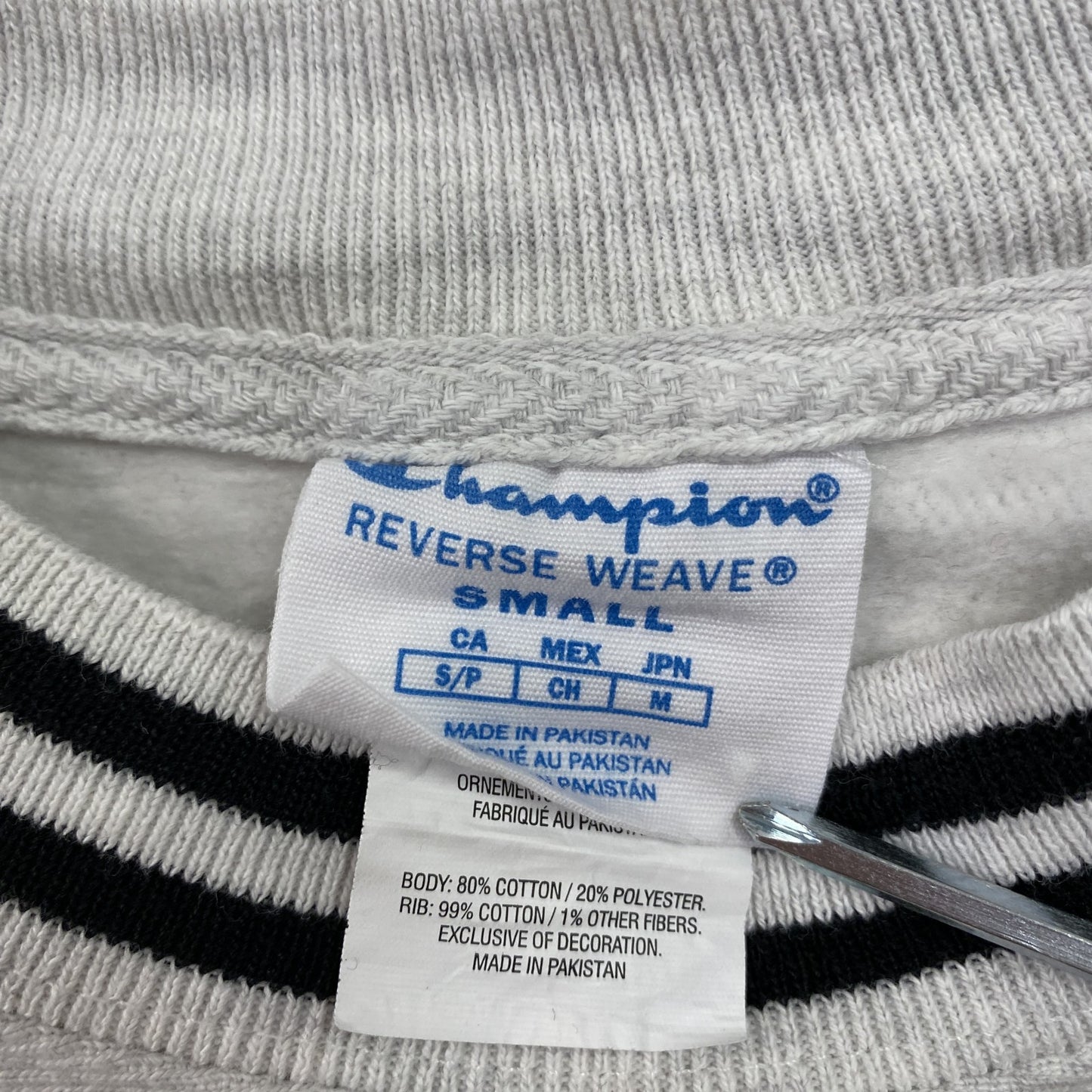 Champion チャンピオン リバースウィーブ スウェット/トレーナー アーチプリント 霜降りグレー Sサイズ