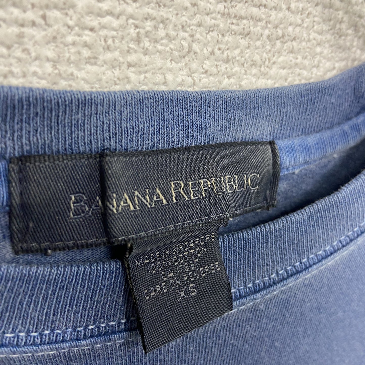 BANANA REPUBLIC バナナリパブリック 半袖Tシャツ 青 ブルー ネイビー XSサイズ
