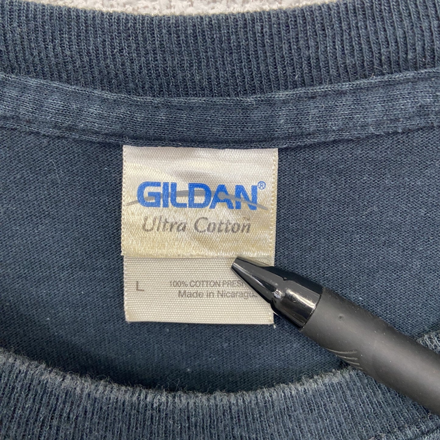 古着 used GILDAN ギルダン 半袖プリントTシャツ GAS MONKEY 猿 カジュアル クルーネック 黒 Lサイズ