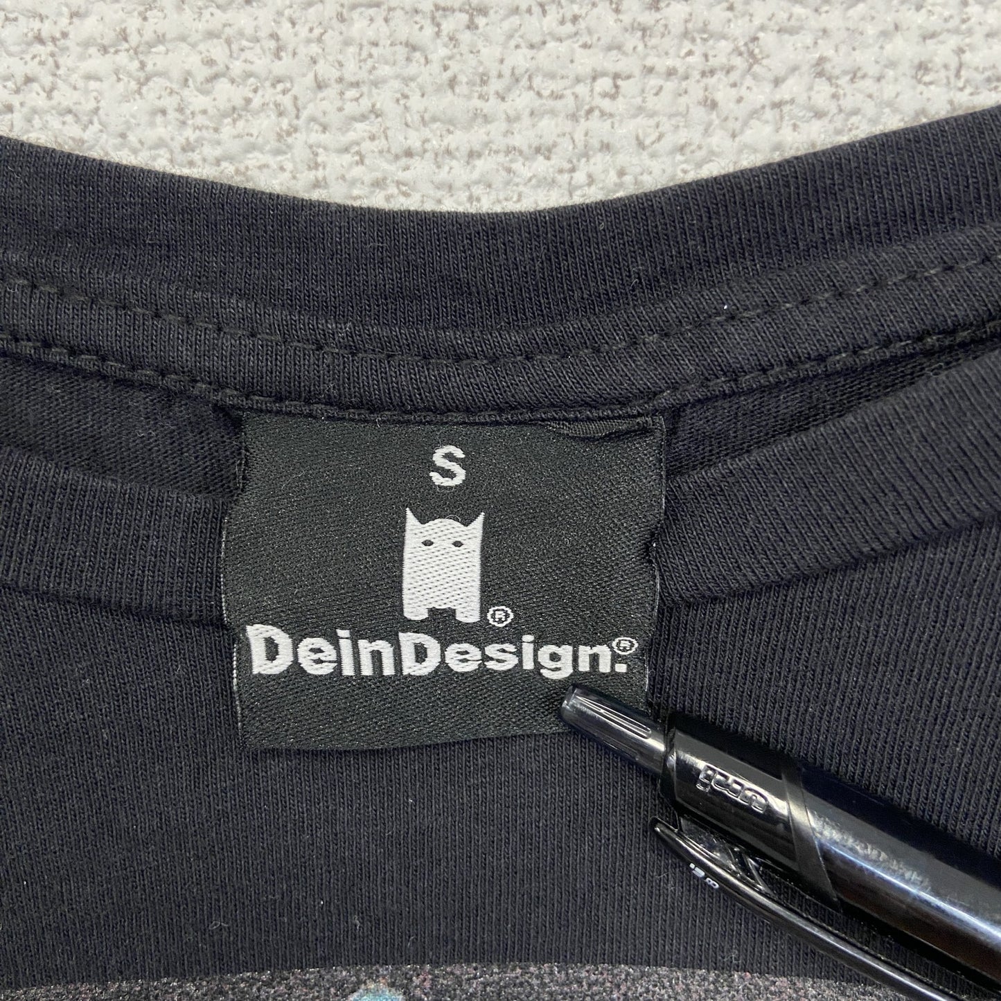 古着 used DeinDesign. 半袖プリントTシャツ ハリウッド俳優 カジュアルデザイン シティーボーイ 黒 Sサイズ