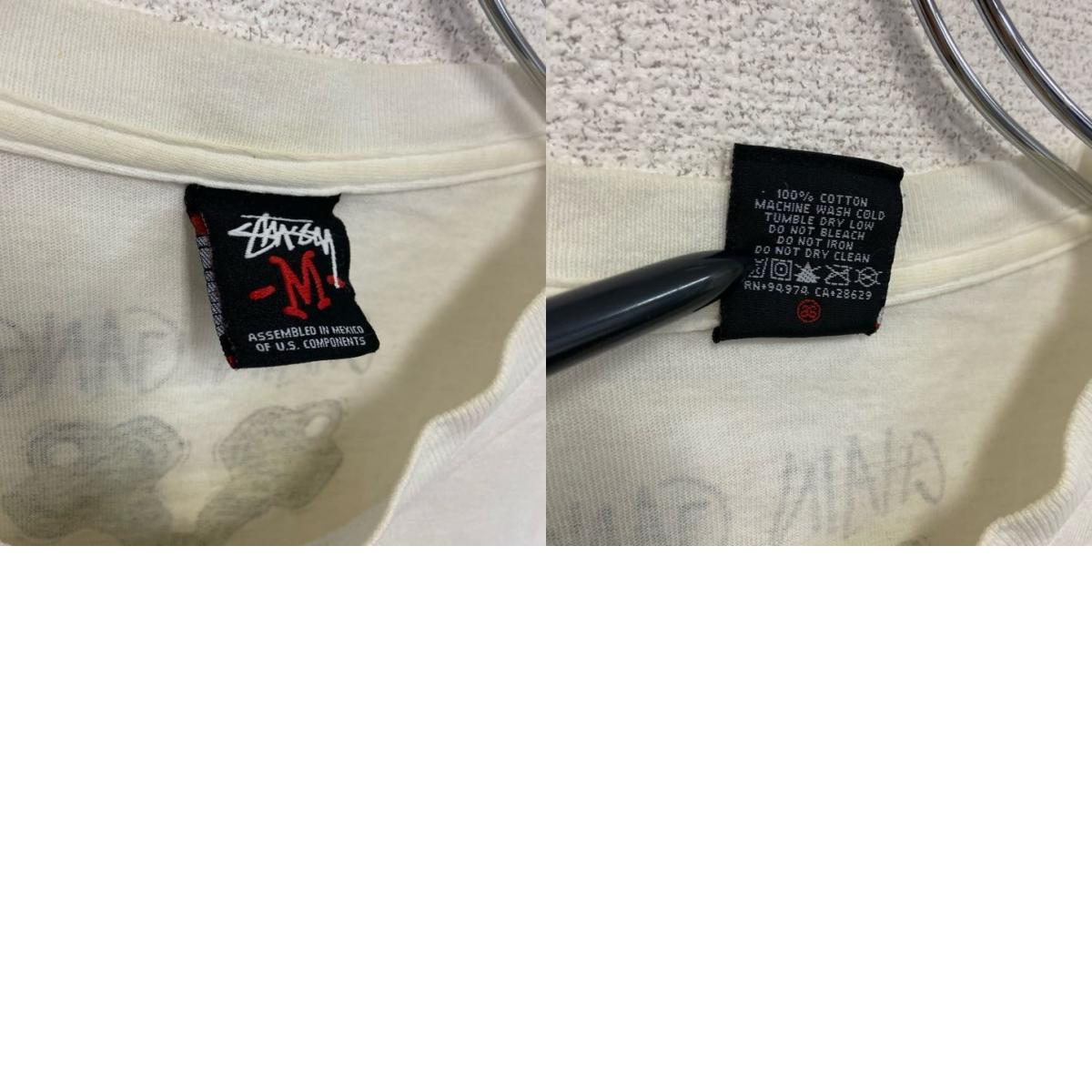 Stussy ステューシー 半袖プリントTシャツ 白 ホワイト Mサイズ