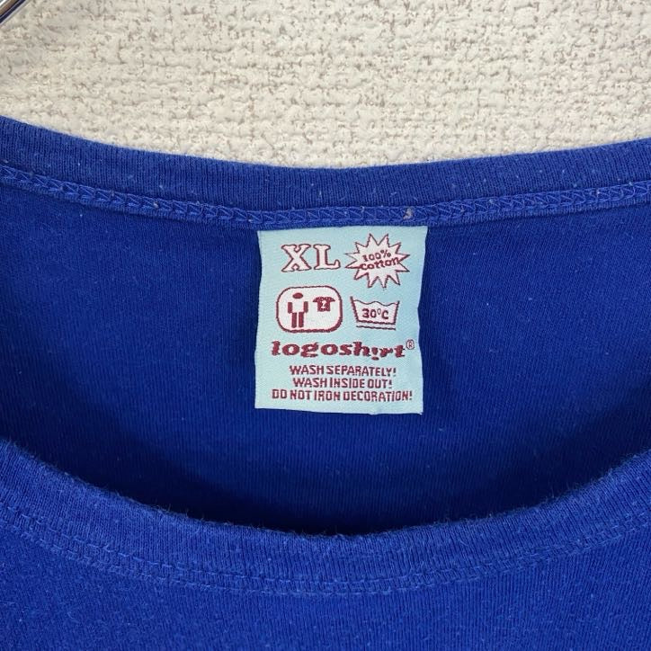 古着 used Superman スーパーマン 半袖ムービープリントTシャツ レトロデザイン クルーネック 青 ブルー XLサイズ