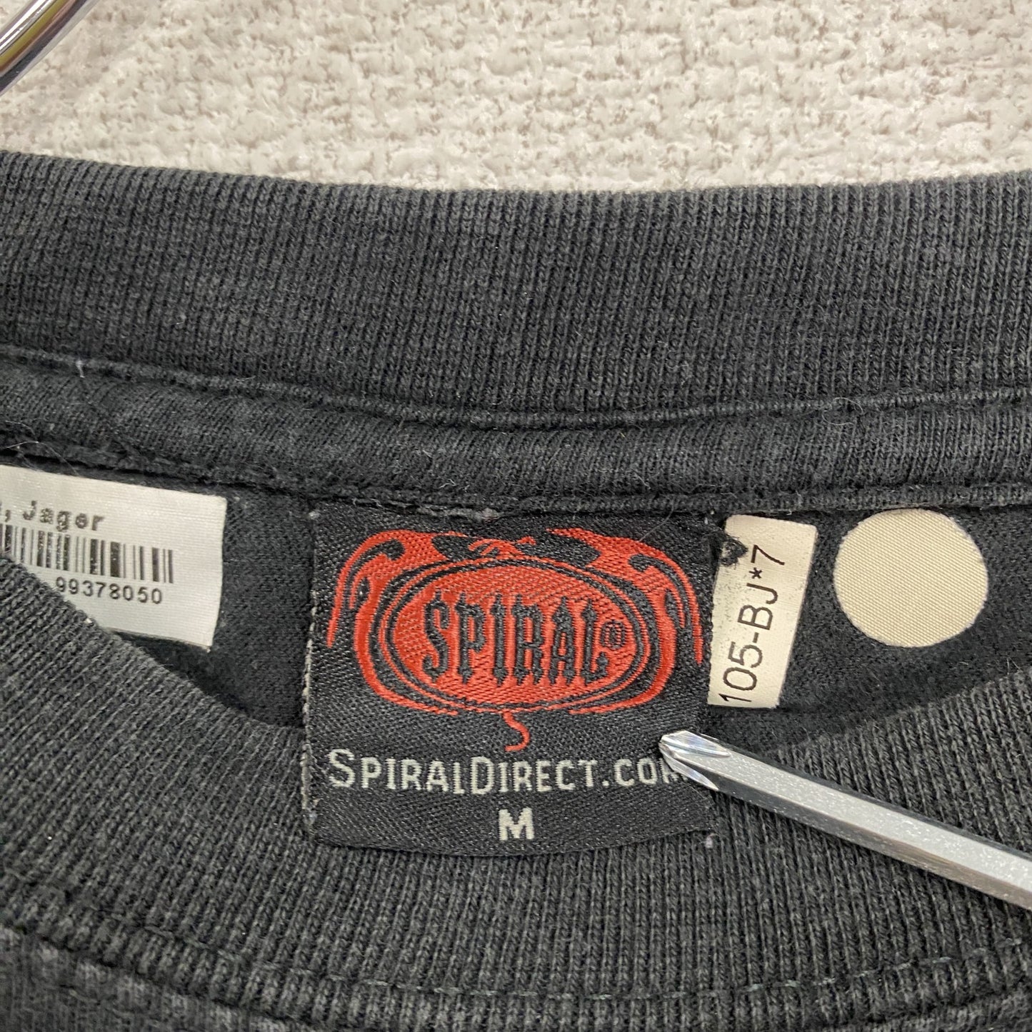 Spiral Direct スパイラルダイレクト 長袖Tシャツ/ロンT アニマルT 黑 ブラック Mサイズ