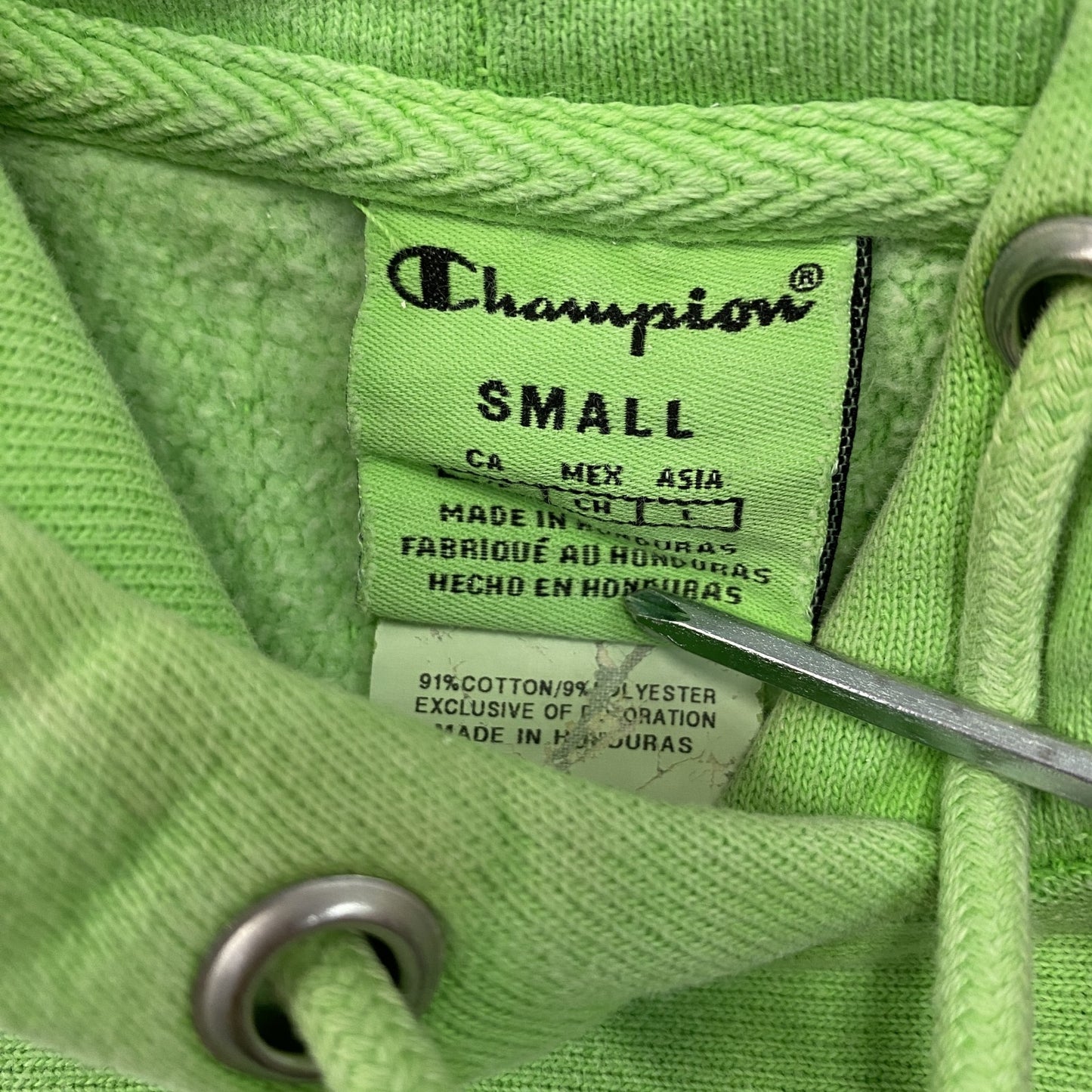 Champion チャンピオン リバースウィーブ スウェットパーカー/フーディー ライトグリーン Sサイズ
