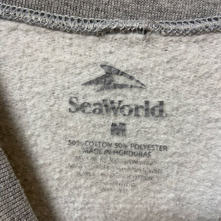 古着 used Sea World シーワールド 長袖プリントスウェット トレーナー グレー CALIFORNIA Mサイズ