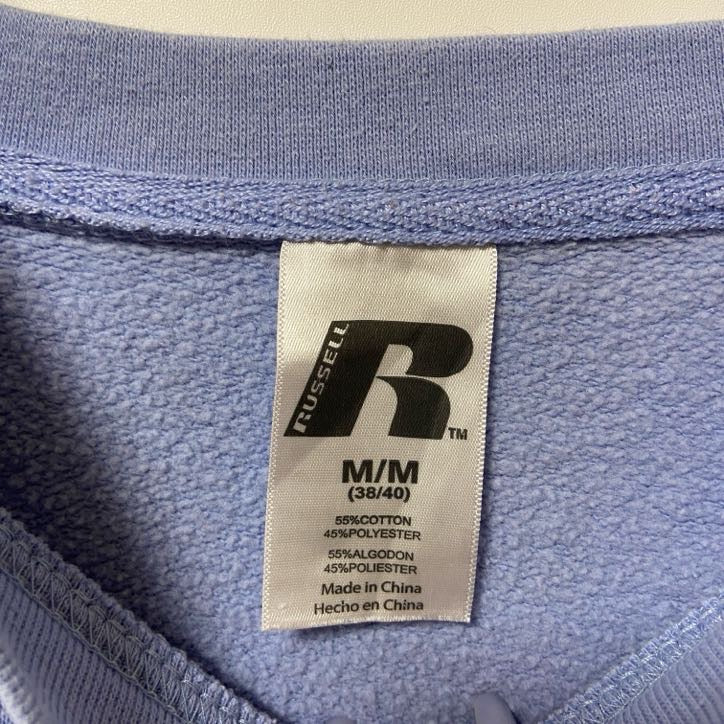 古着 used RUSSELL ラッセル 長袖カレッジプリントスウェット トレーナー CAROLINA クルーネック Mサイズ