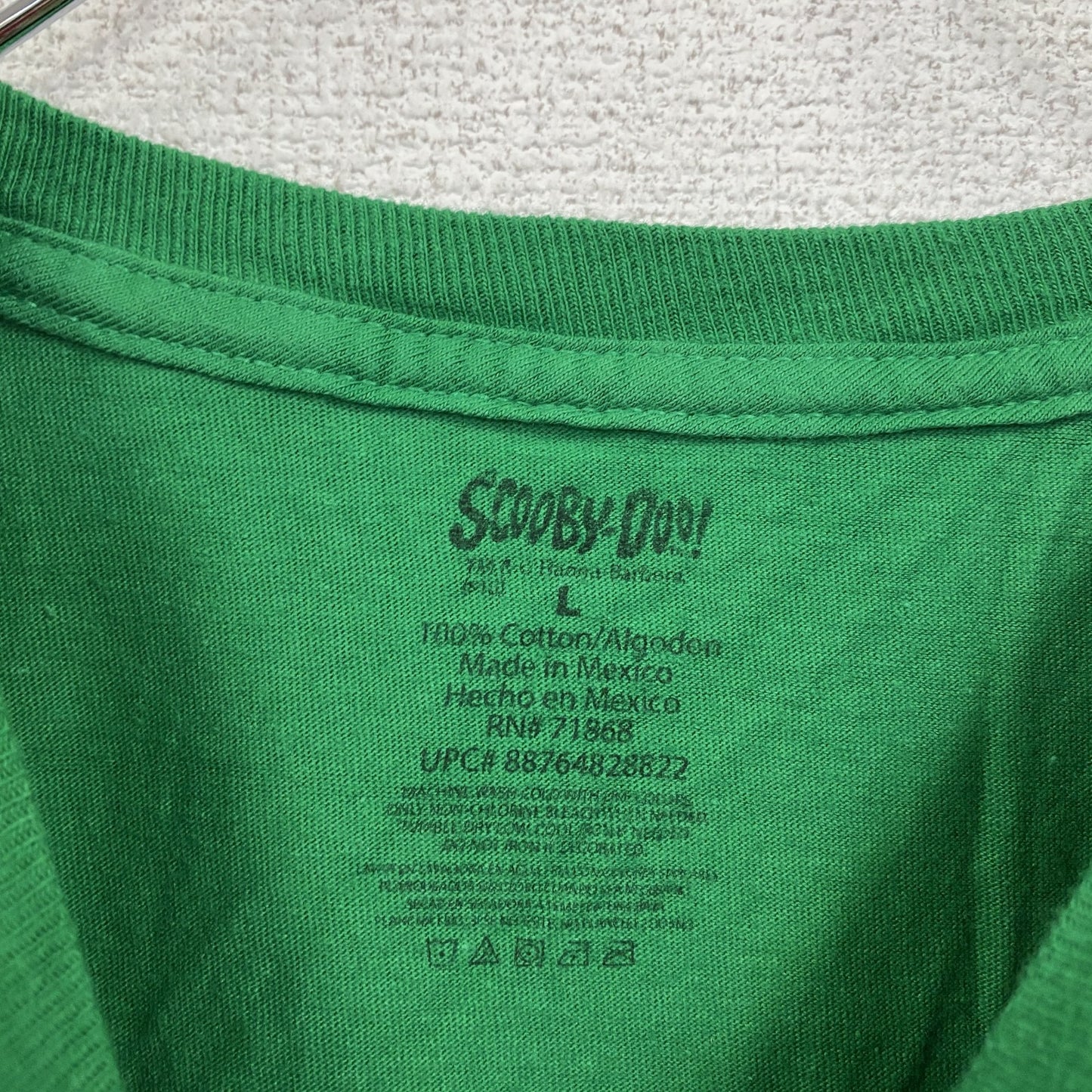 SCOOBY-DOO スクービードゥー 半袖プリントTシャツ キャラクター 緑 グリーン Lサイズ