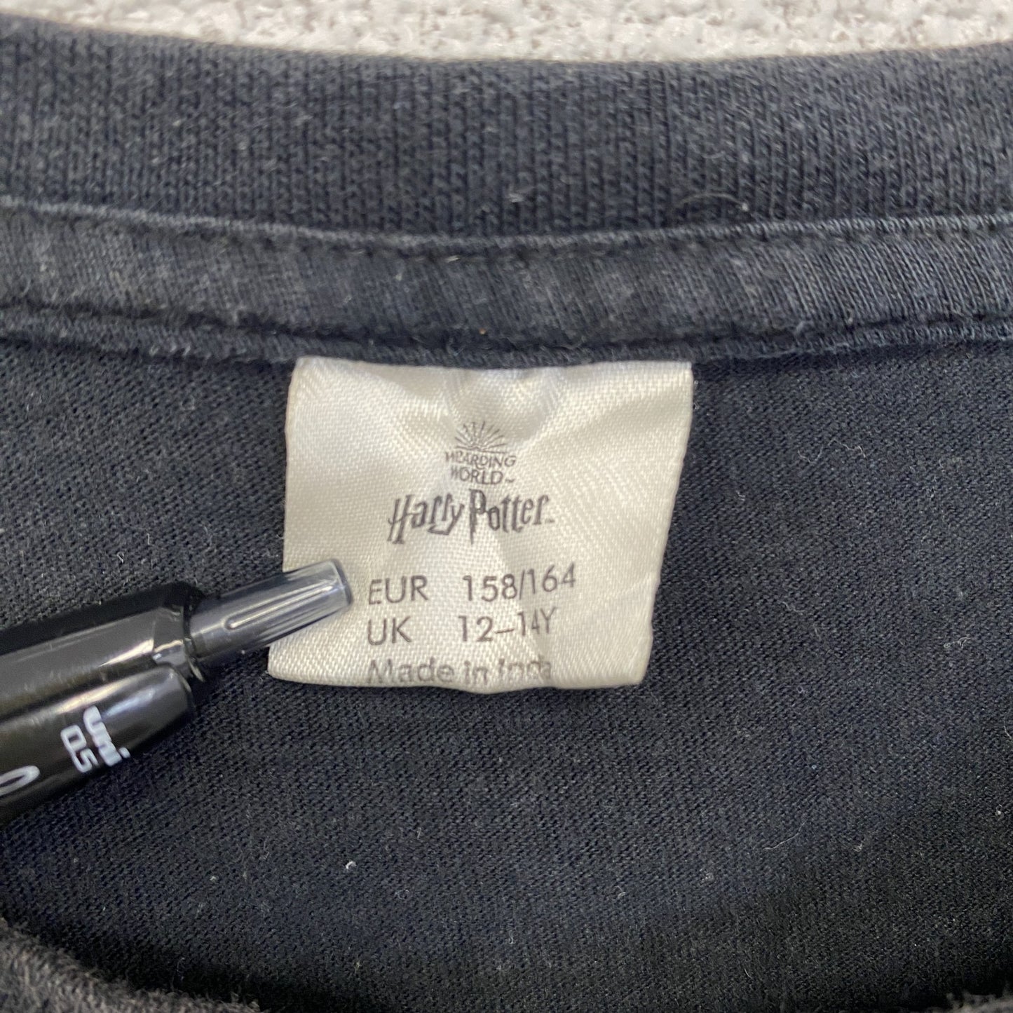古着 used Harry Potter ハリーポッター 半袖プリントTシャツ HOGWARTS ホグワーツ 黒 ブラック