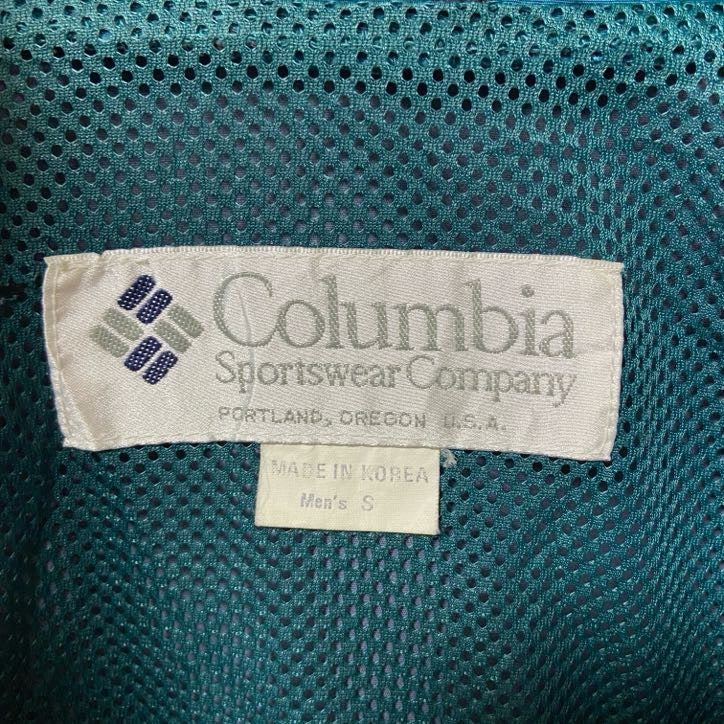 古着 used Columbia コロンビア 90s 長袖マウンテンパーカー ナイロン アウトドア リバーシブル Sサイズ