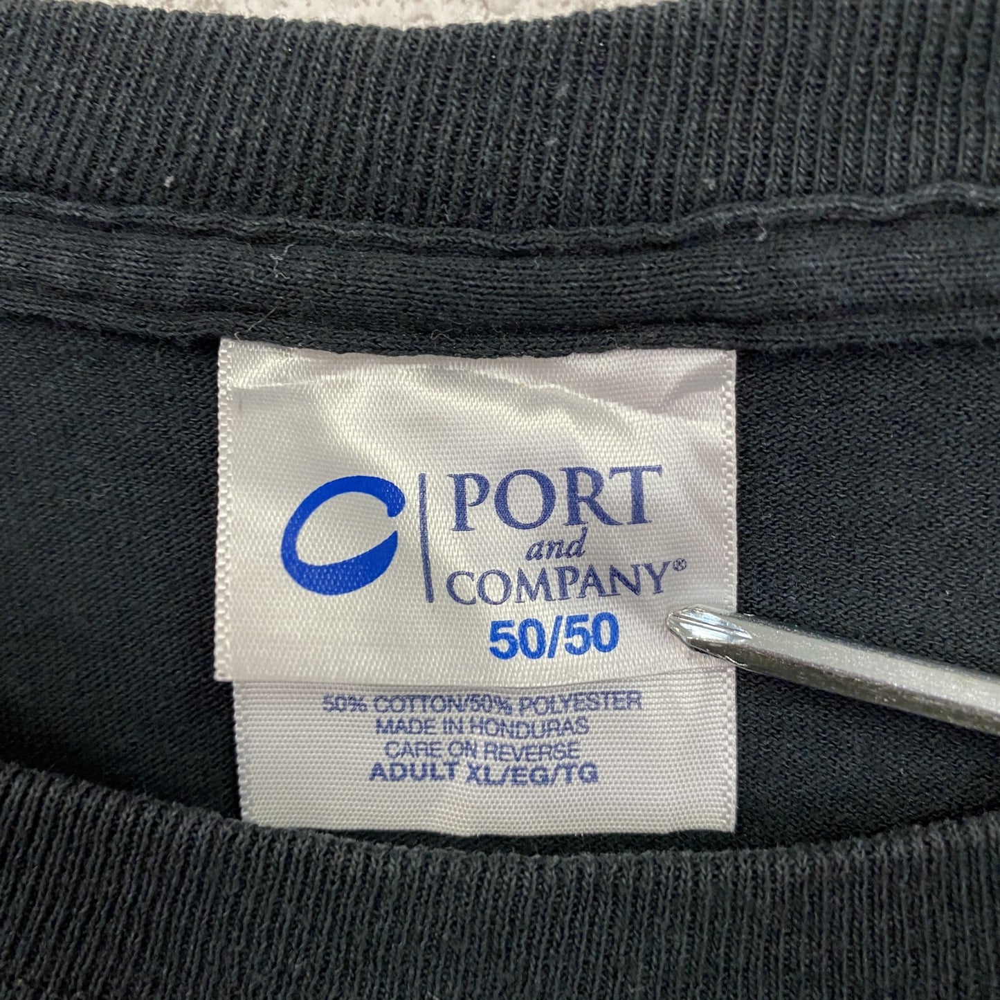 PORTandCOMPANY 半袖プリントTシャツ 黒 ブラック XLサイズ