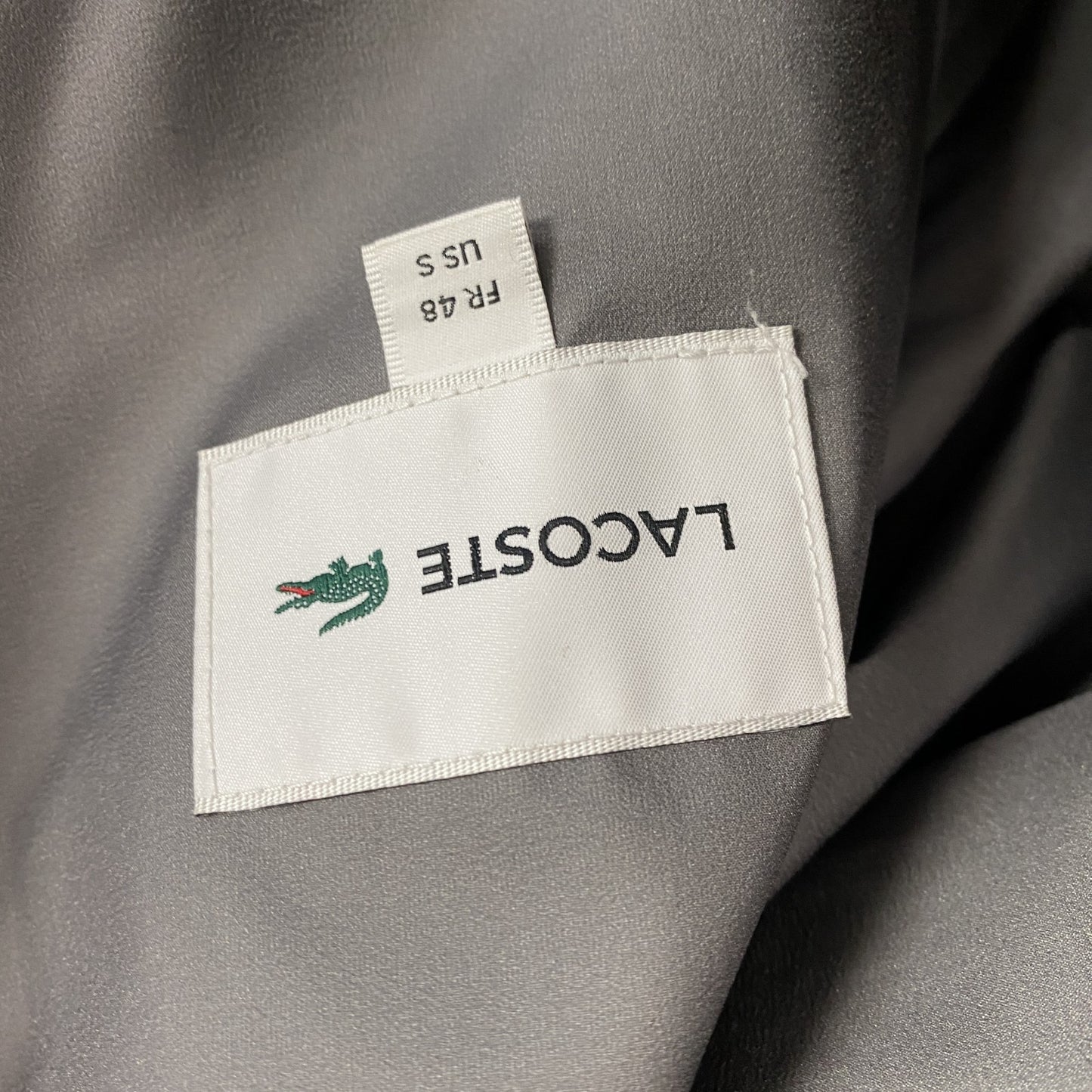 LACOSTE ラコステ フルジップパーカー/フーディー 灰色 グレー Sサイズ