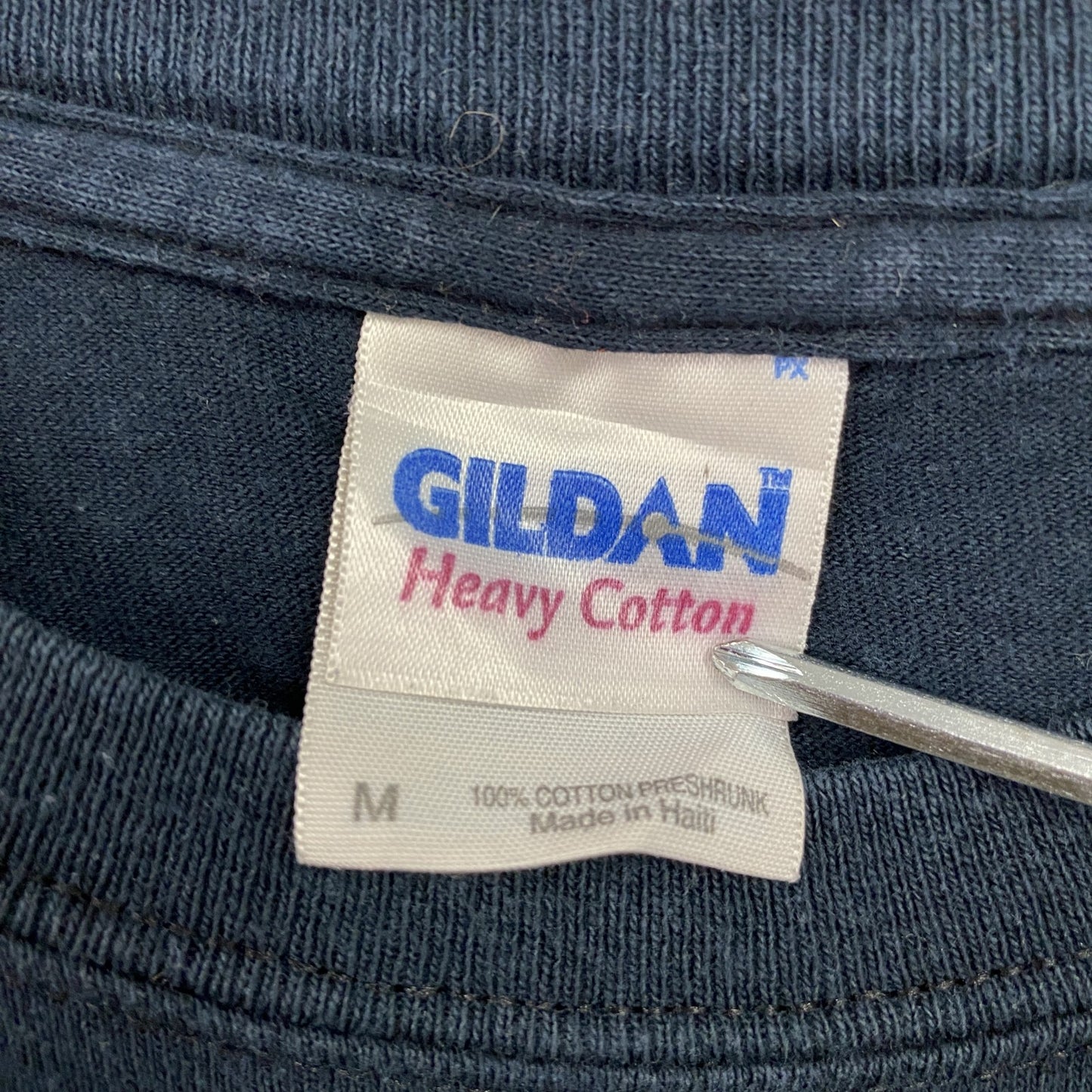 GILDAN ギルダン 半袖プリントTシャツ 紺 ネイビー Mサイズ
