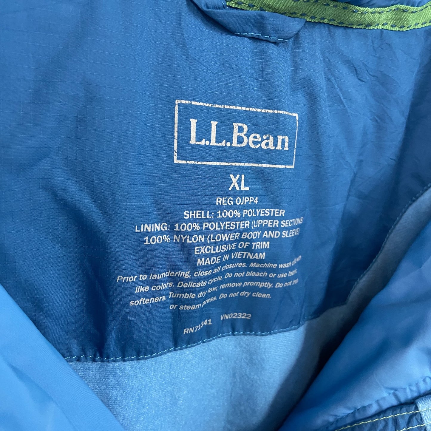 L.L.Bean エルエルビーン アノラックパーカー 青 ブルー XLサイズ