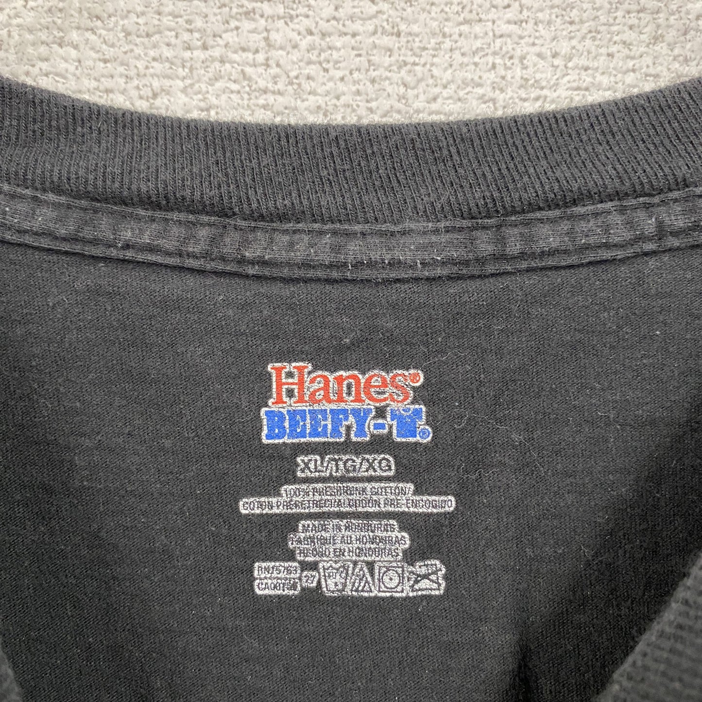 Hanes ヘインズ 半袖プリントTシャツ 黒 ブラック XLサイズ