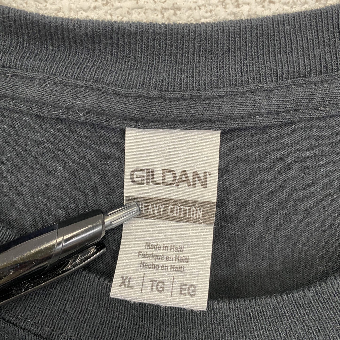 古着 used GILDAN ギルダン 半袖トデザインプリントTシャツ 黒 ブラック ビックシルエット XLサイズ