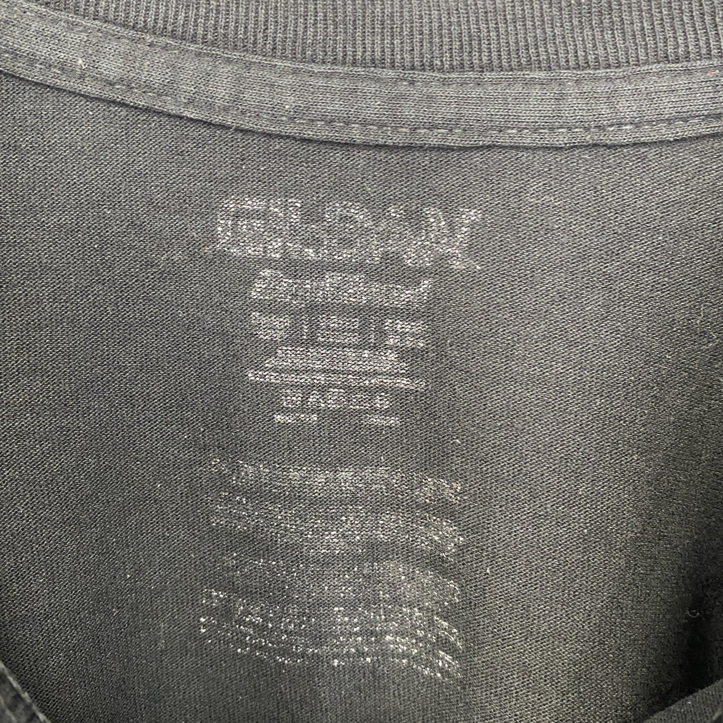 古着 used GILDAN ギルダン 半袖ラメTシャツ バレーボール 黒 ブラック クルーネック ビックシルエット