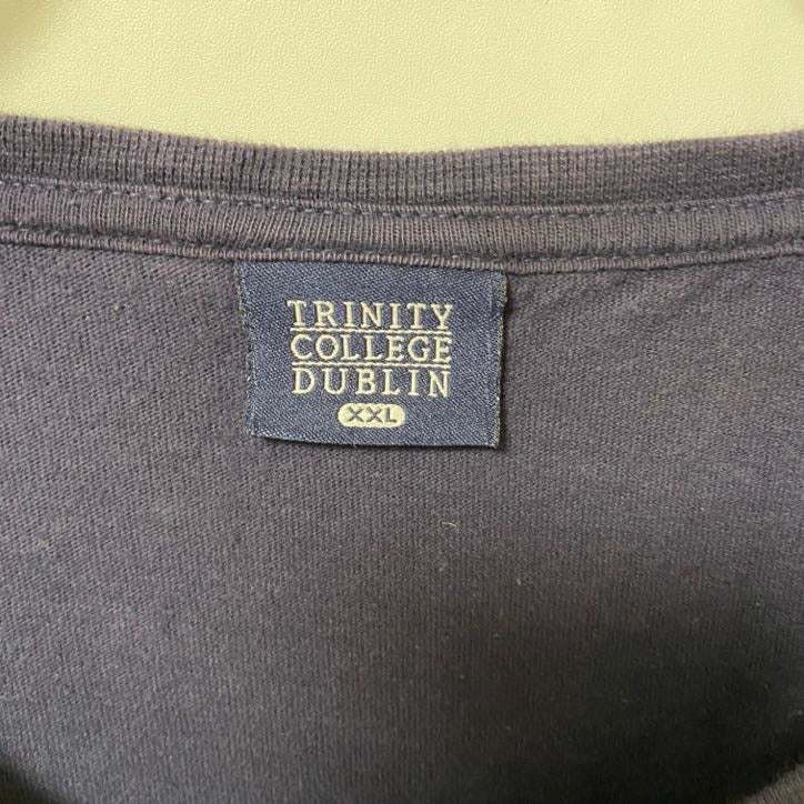 古着 used TRINITY COLLEGE DUBLIN 半袖カレッジTシャツ プリント ビックシルエット XXLサイズ