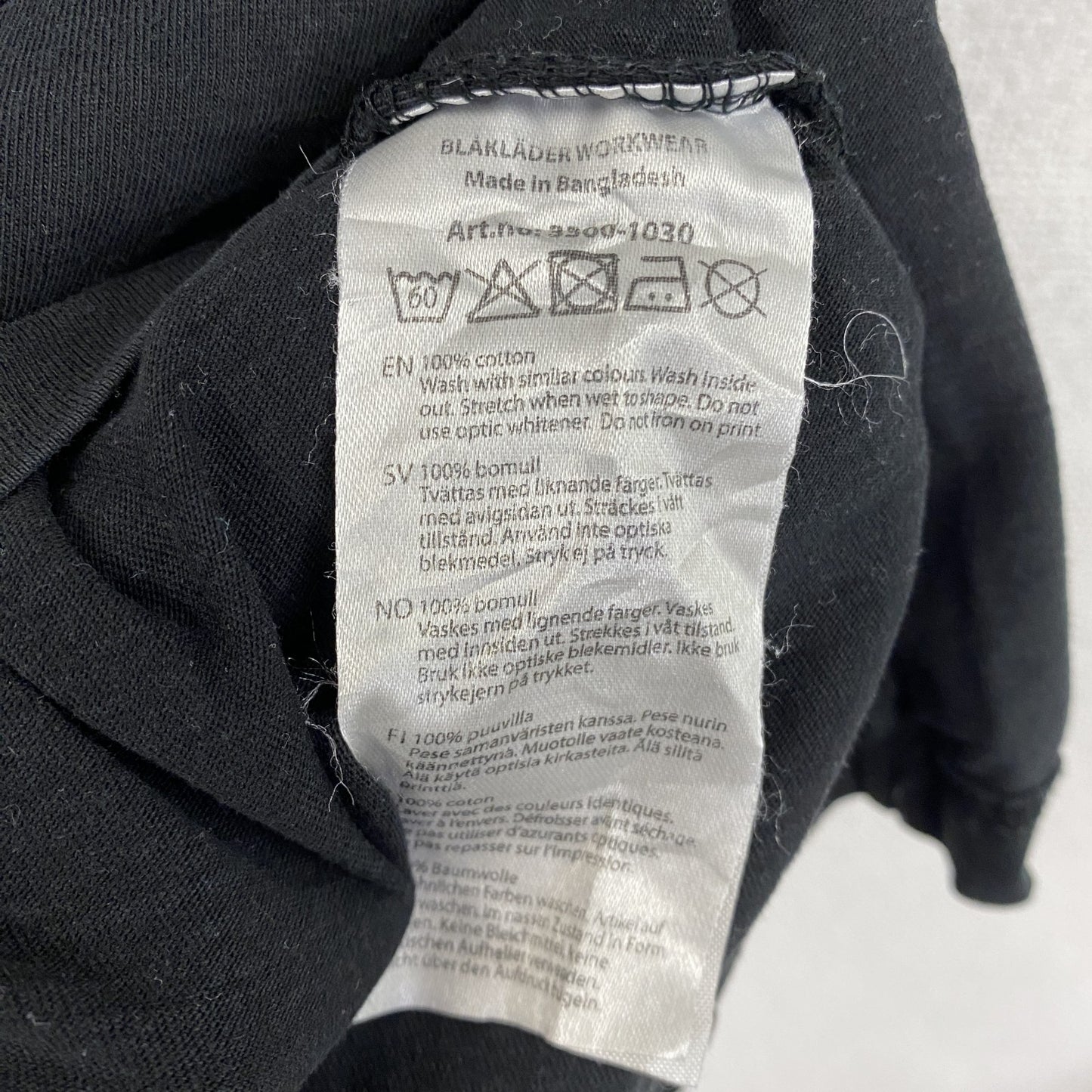 BLAKLADER 半袖プリントTシャツ 黒 ブラック Lサイズ