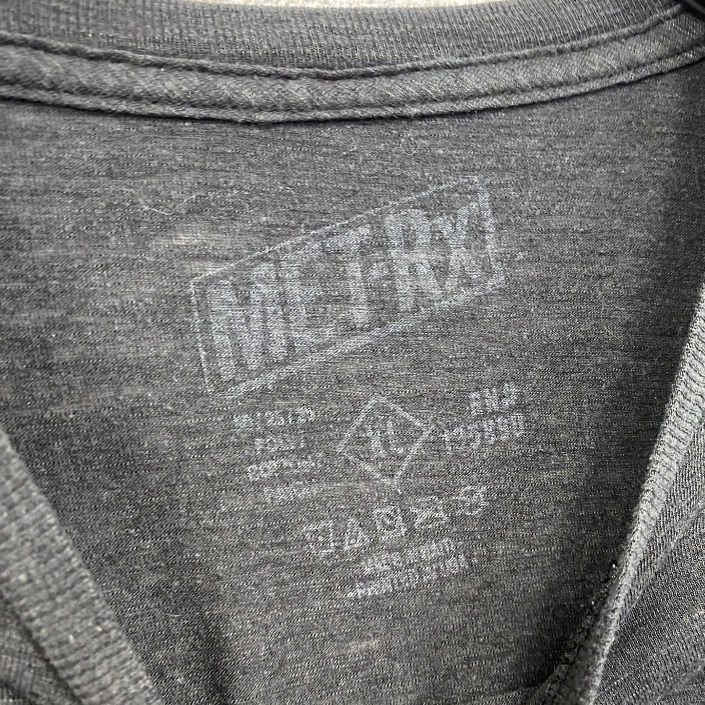 MET-Rx メトレックス 半袖プリントTシャツ 企業ロゴ デカロゴ クルーネック 黒 ブラック XLサイズ